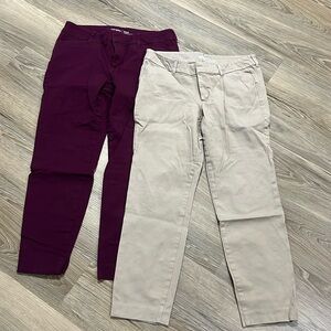 Old Navy Pixie Pants Set of 2 Pairs